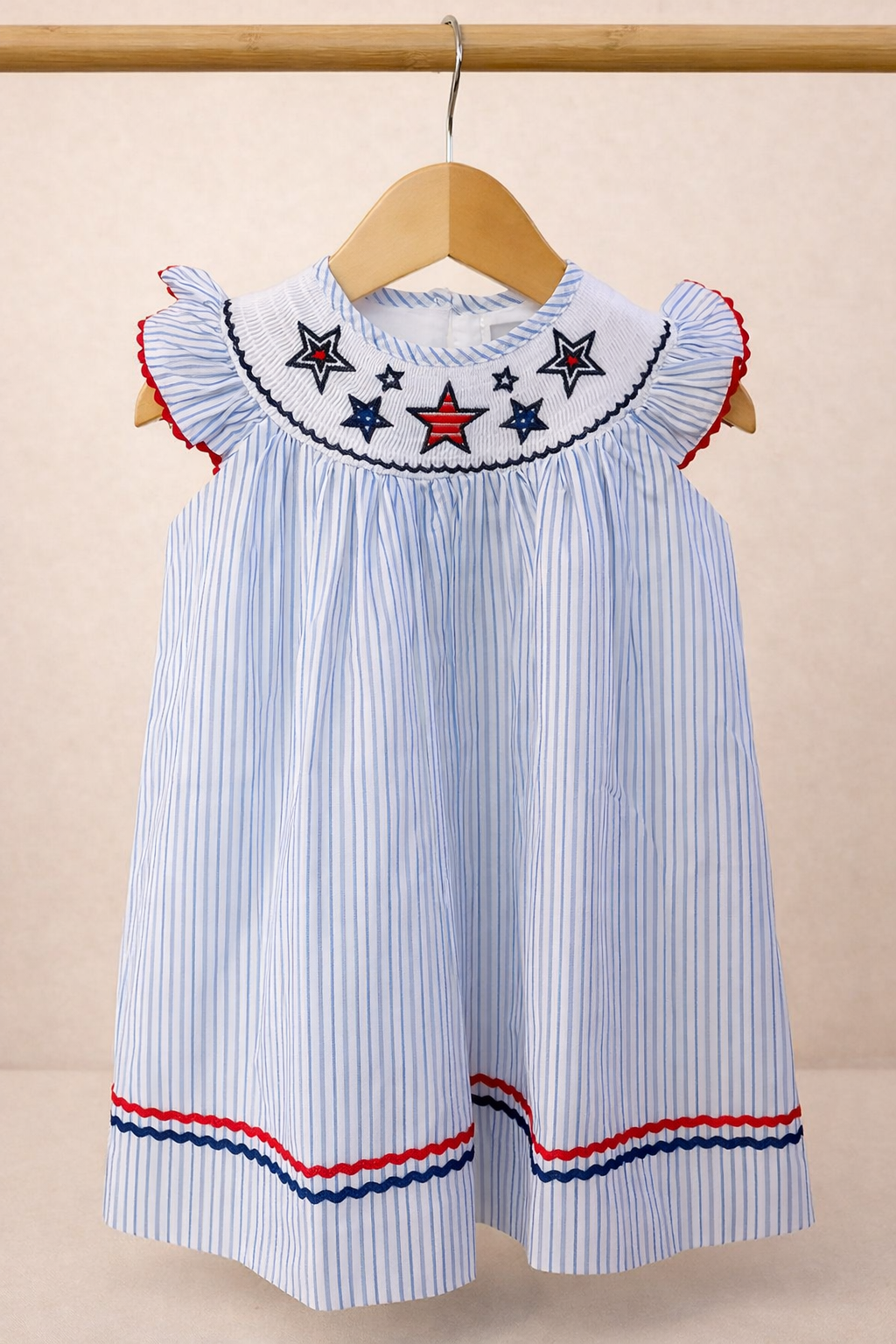 Star-Spangled Smocked Dress