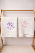 Custom Newborn Muslin Blankets