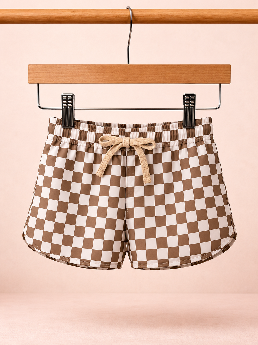 Sandy Check Swim Trunks