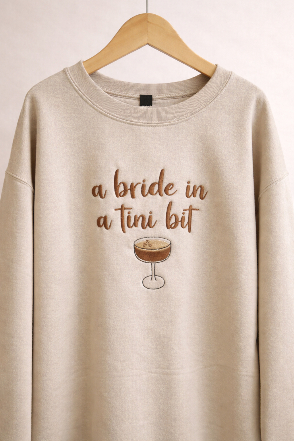 A bride in a tini bit