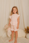 Girls Ruffled Tee & Shorts 2-Piece Set