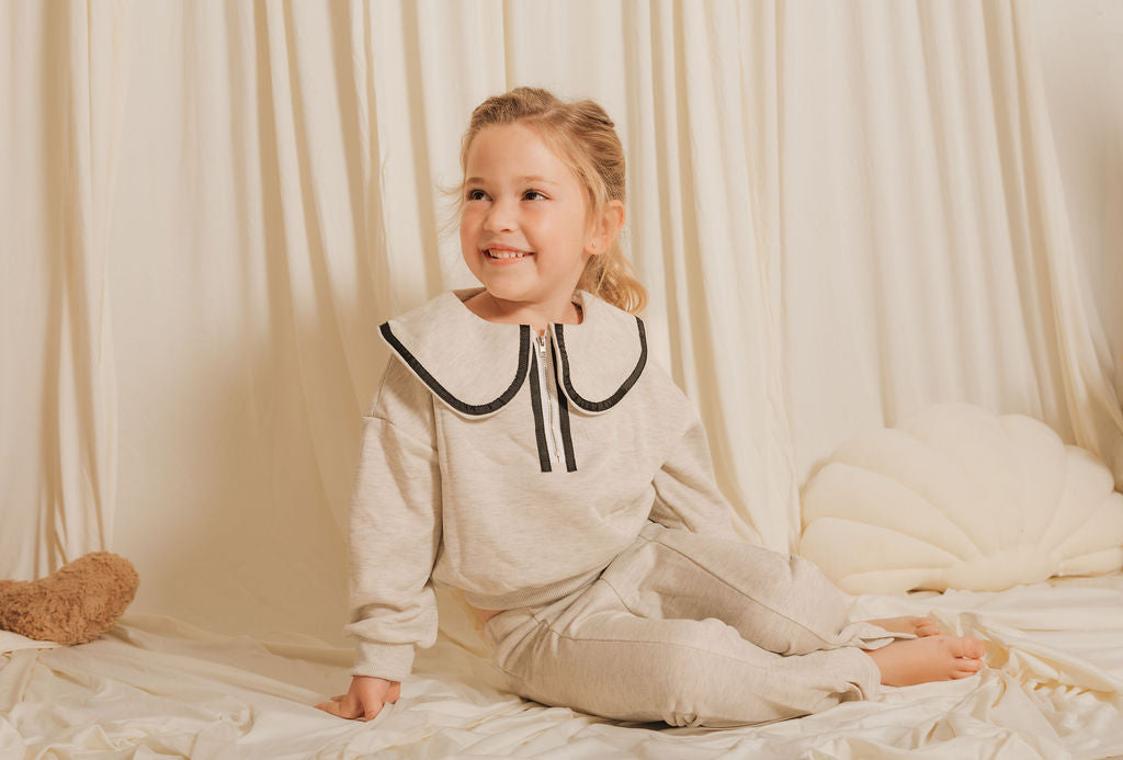 Baby Doll-Collar Sweat Set