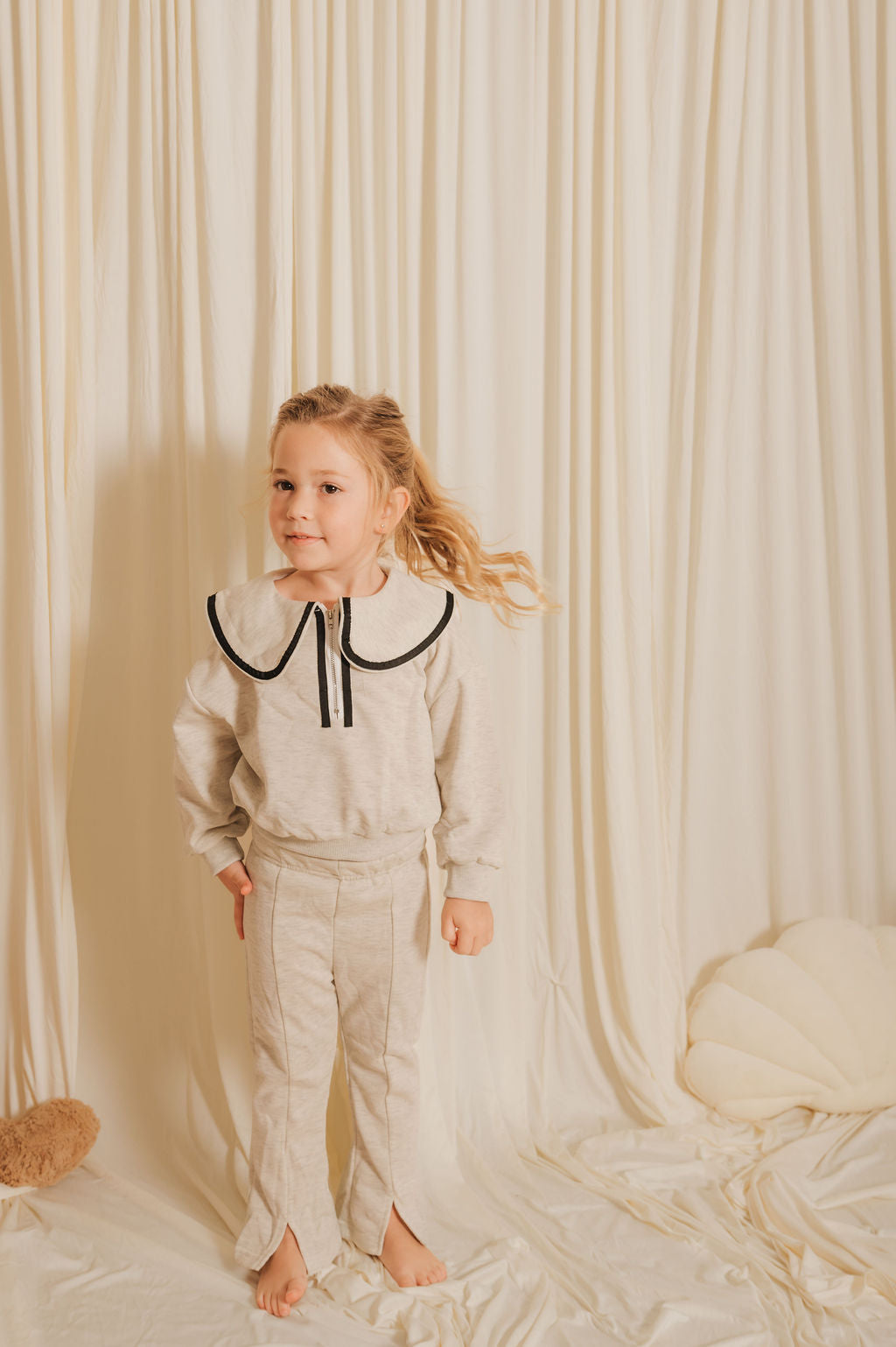 Baby Doll-Collar Sweat Set