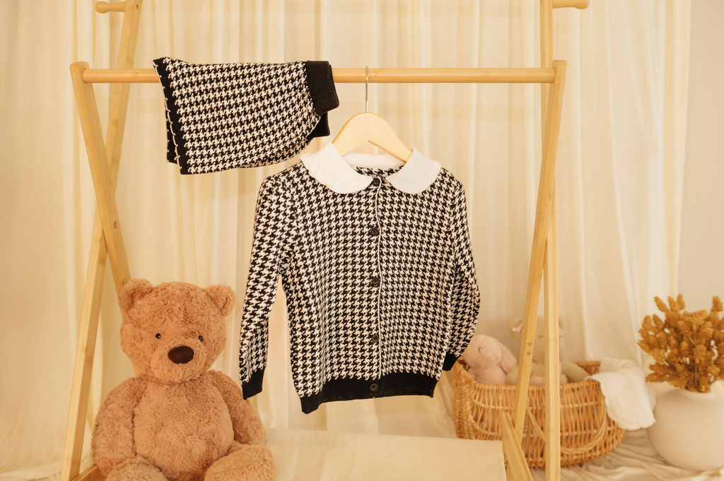 Princess Overcoat & Shorts Cardigan Set