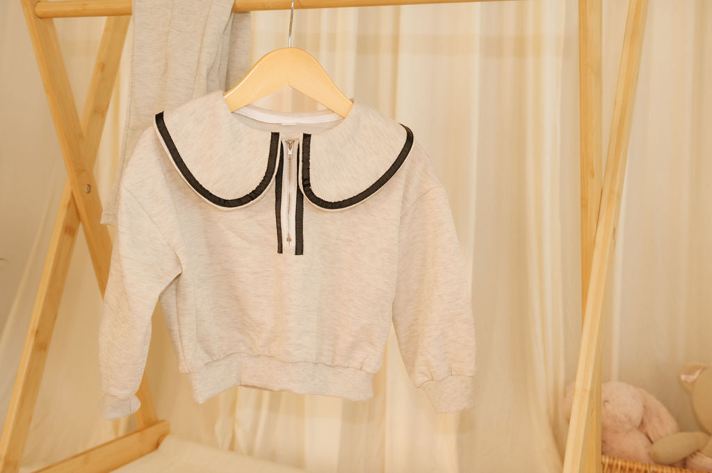 Baby Doll-Collar Sweat Set
