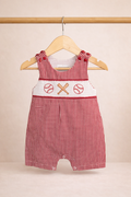 All-Star Gingham Smocked Romper